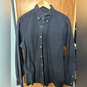 Muji Navy Button Down - Men’s Large